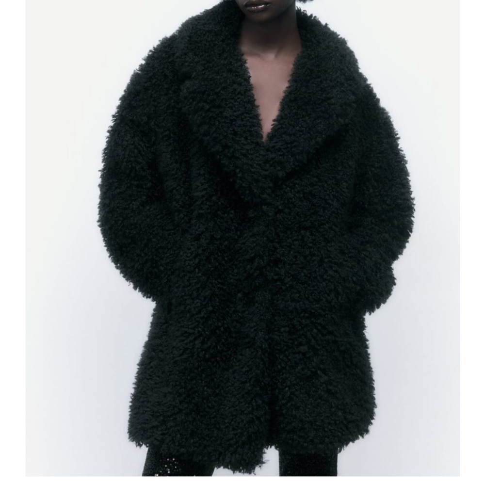 Zara faux fur coat